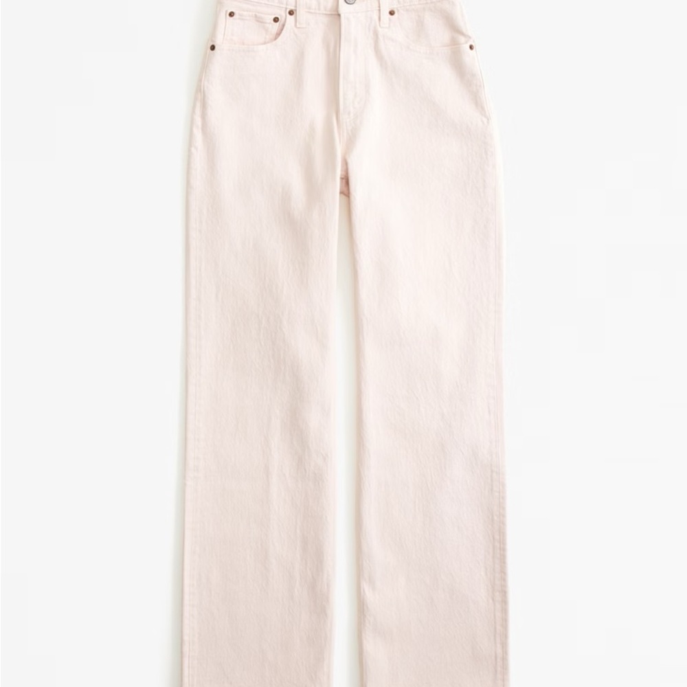 Abercrombie & Fitch Light Pink High Rise Jeans
